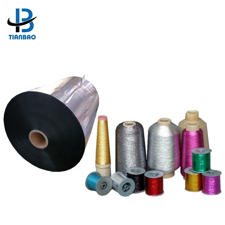 Moisture Proof PET Film for Garments Metallized Golden Heat Transfer Yarn Grade Film
