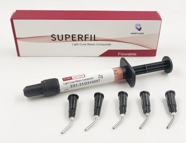 Dental Filling Material Superfil Nano Hybrid Flowable Light Curing Composite