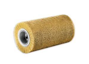 China Portable Industrial Polishing Brushes Roller , Spiral Round Brass Wire Brush wholesale