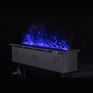 China 63inch Black Water Steam Electric Fireplace Stainless Steel Surface Panel wholesale