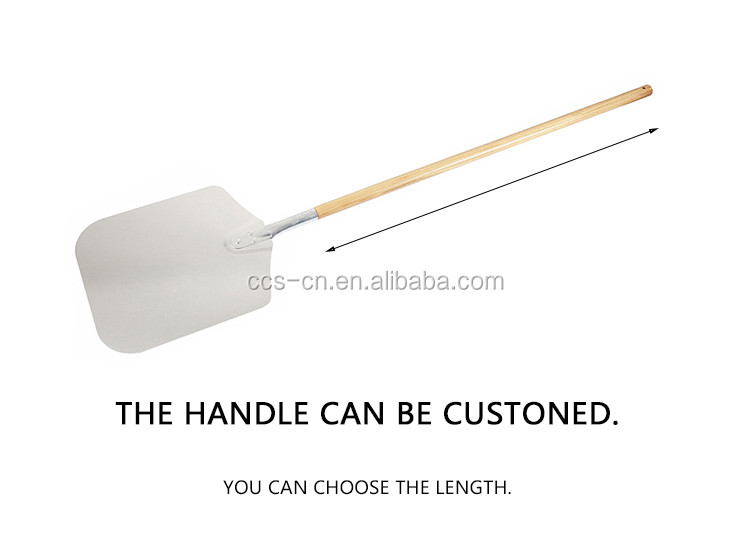 12''*14''*26'' Wooden Handle Pizza Peel Aluminum Pizza Shovel For Bar