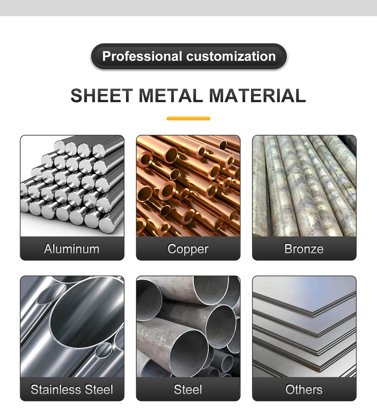 0.05mm Precision Sheet Metal Stamping 6061 7075 Stamped Aluminum Parts