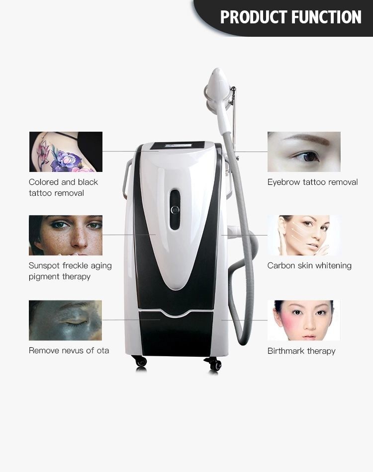 350MJ 600MJ Q Switched ND YAG Laser Machine 1320 Nm Birthmark Nevus Removal