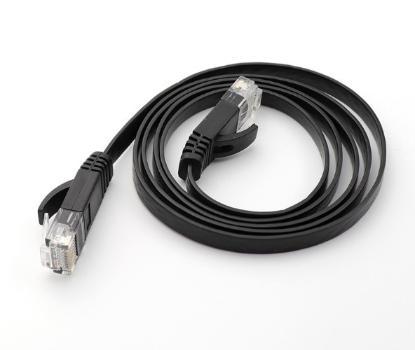 Flat Cat 6 Ethernet Patch Cable , Internet Network Cable Patch Cord