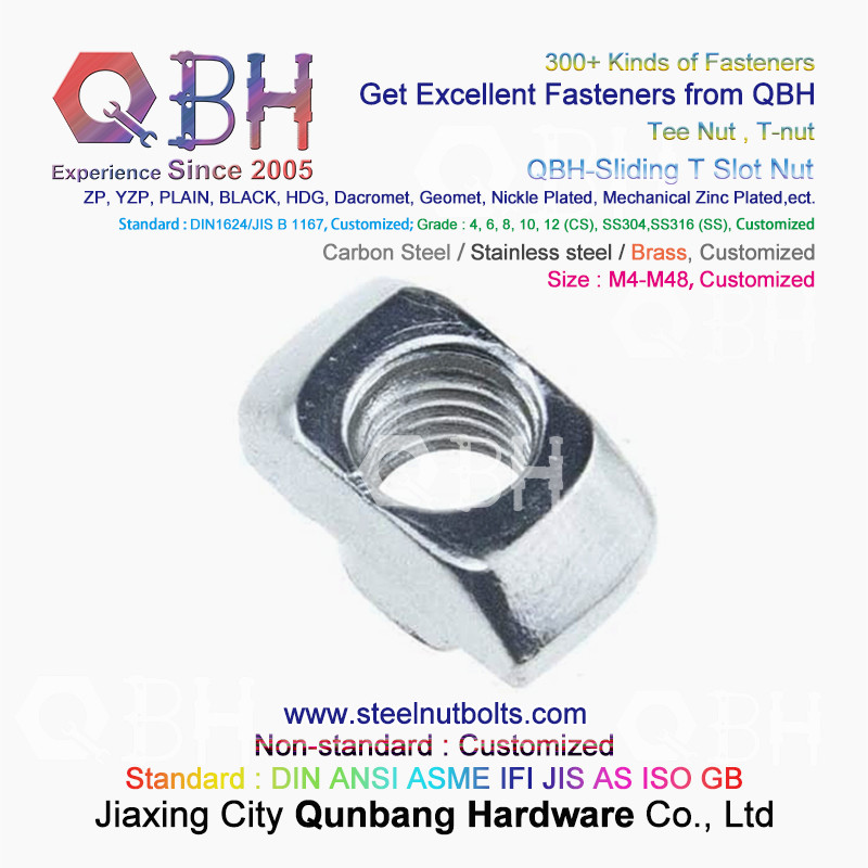 QBH 4040 Series Aluminum Aluminium Alloy Profile Hammer Sliding T Slot Nuts