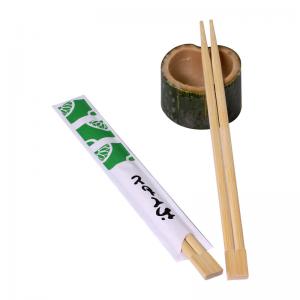 China 2019 popular paper cover chopsticks custom bamboo disposable bamboo chopsticks with logo wholesale