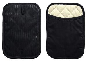 China Terry Cloth Lining Cotton Non Slip Silicone Strip Pot Holders With Pocket wholesale