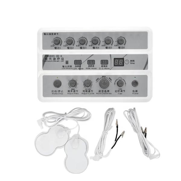 6 Channel Meridian Electric Acupuncture Machine Output Patch Massager With LED