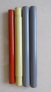 China Customized Glassfiber Tube Grey Orange Electrical Wire Insulation Tube wholesale