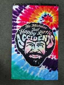 China Customized Polyester Wall Banner 150*100cm Interior Digital Printing wholesale