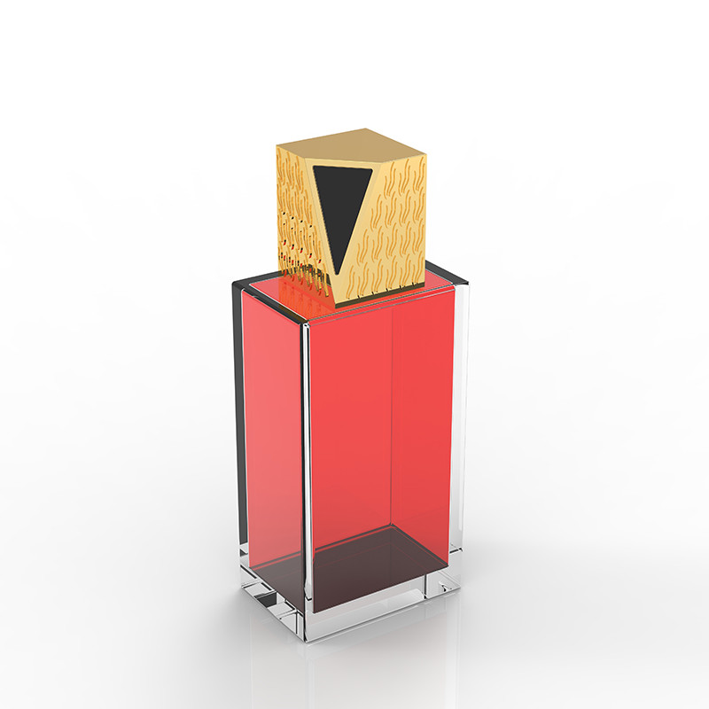 Unique Rectangle Zamac Perfume Cap For Bottle Cap With Customized Design