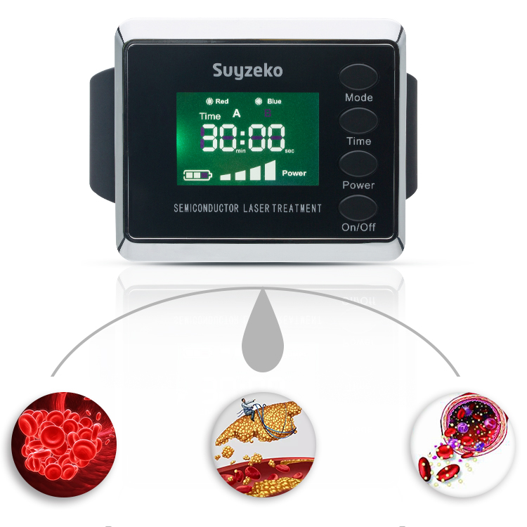 Red Blue Semiconductor Laser Treatment Instrument Watch Portable 450nm 660nm