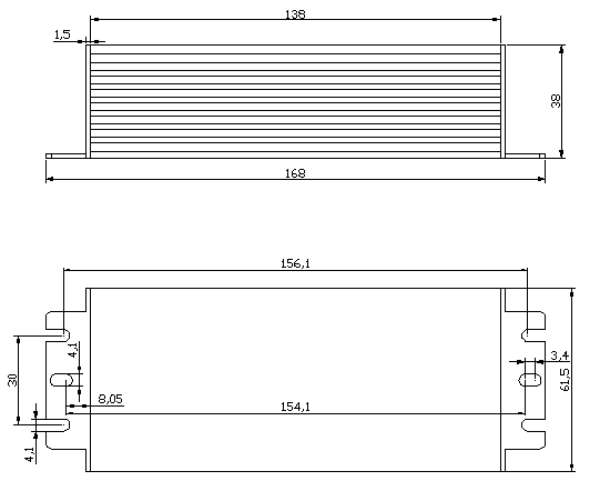 36v Waterproof Electronic Led Driver , Waterproof 80w led power supply