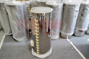 China 150L 304 BA Mirror Stainless Steel Water Tank 15tubes Pressurized Solar Water Heater wholesale