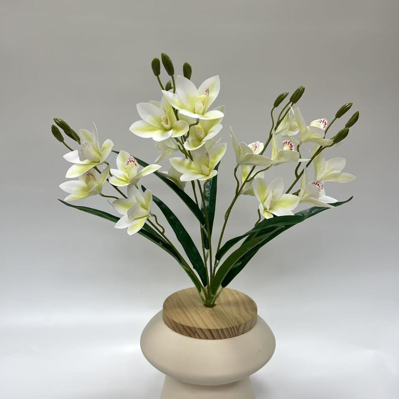 New Product Simulation Flower 5-Fork Bundle Huilan Living Room Home Furnishings Hotel Ornaments Photography Decoration Fake Bouquet