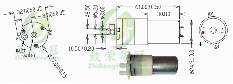 Self Priming Micro DC Water Pump 3.7V 6V Mini Booster Pump For Household Appliances