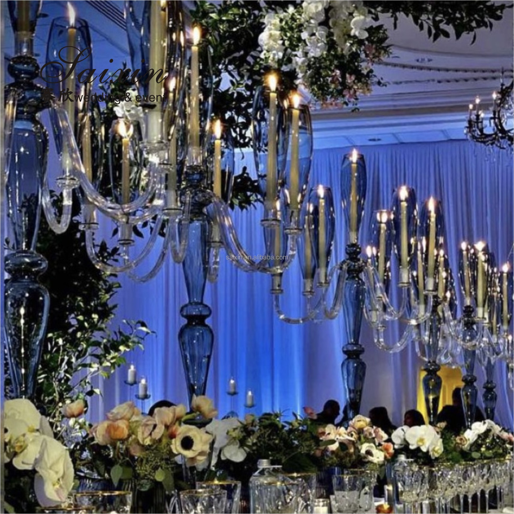 Wedding Decoration Backdrop Curtain White Gold Double Cloth Custom Backdrop Wedding Drapes