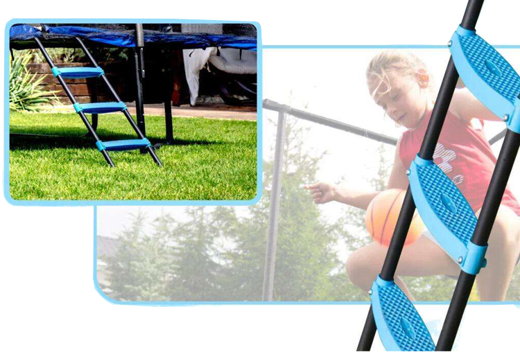 Unisex Outdoor Garden Park Fitness Elastic Bed Rectangle Trampoline with Safety Net