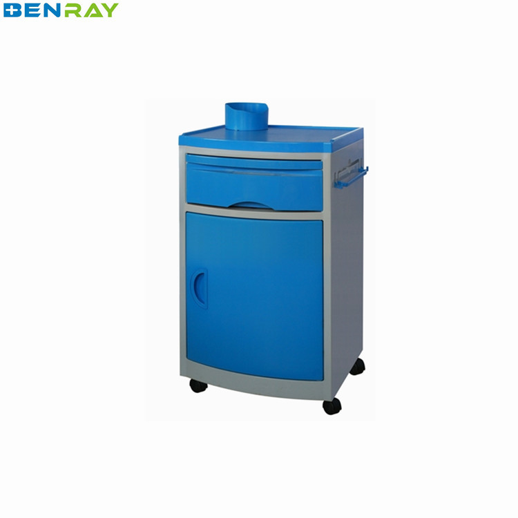 Construction 1 Board Hospital Medical Bed Side Cabinet Locker