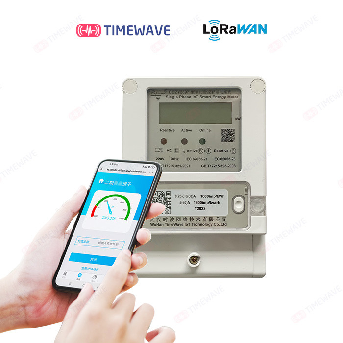 Smart Electric Energy Meter Single & Three Phase, Lorawan/Wi-Fi/4G/RS485 With Prepaid Remote Control And Ami/AMR Solution