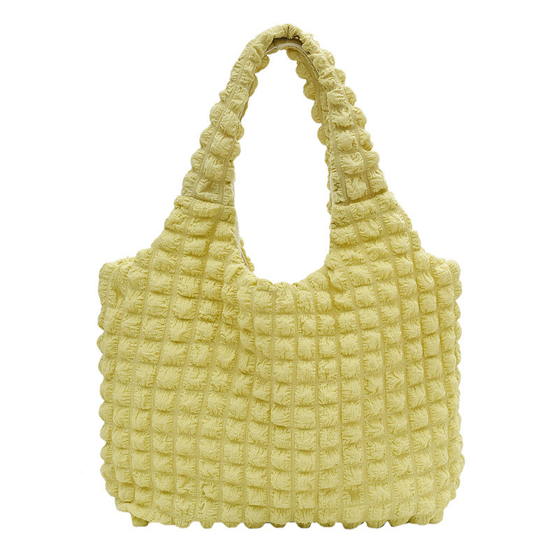 NEW FEMALE CLOUD PUFF FLOWER SHOULDER BAG FEMALE SUMMER CANVAS SIMPLE HANDBAG