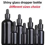 5ml 10ml 15ml 30ml dark violet Glass Serum Bottle for Skincare Cosmetic