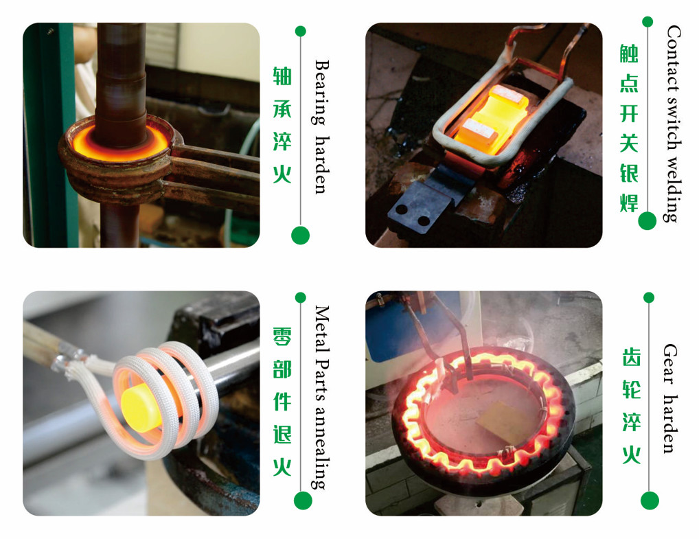 15KW 30-100KHZ High frequency Magnetic field induction heating Equipment for metal heat treatment