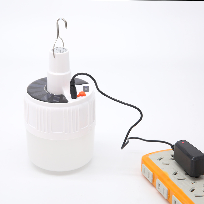 Hook Design Portable Solar/Battery Powered LED Light Emergency Rechargeable Efficient Energy Saving for Home Garden Tent Camping