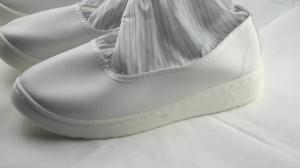 China Cleanroom esd stripe grid antistatic Electric boots safety long booties wholesale