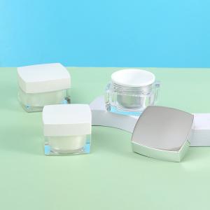 China Pearl White Cosmetic Bottle Packaging 5g 15g 30g 50g Nail Gel Plastic Jar wholesale
