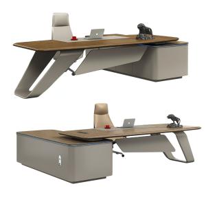 China OEM ODM Large Wooden Manager Executive Desk For Luxury Modern Office Furniture wholesale