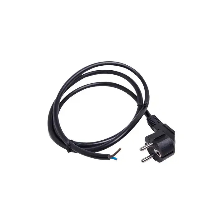 XianDa vde ac 2 pin british 16a 250v ac tv Flat EU Swiss euLaptop 90 Degree European extention dryer Power cable Cord