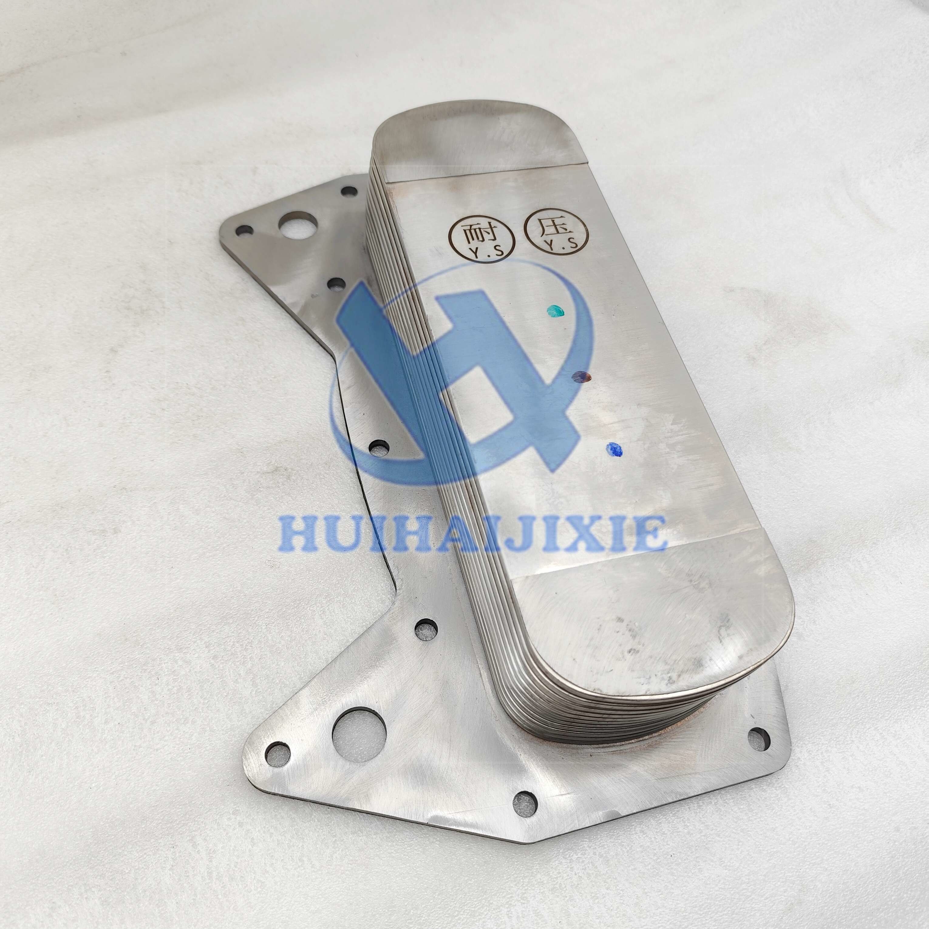 Construction Machinery 293-9367 237-4956 Oil Cooler Core For Caterpillar C9 Engines 2939367 2374956
