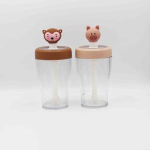 China Innovative Plastic Straw Water Bottle Office Lady Juice Drinking wholesale