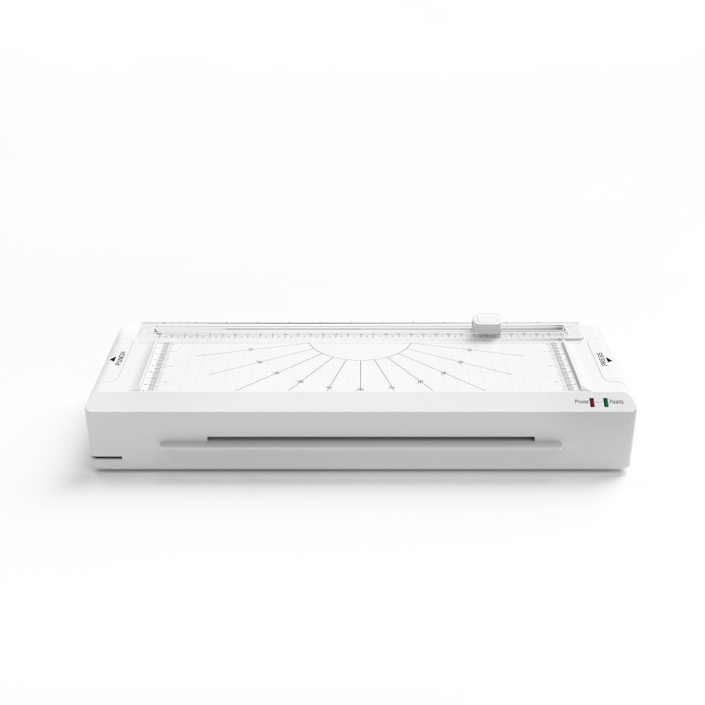 A4 9.5" 0.6mm Thickness Laminate Paper Machine , Laminator And Paper Cutter
