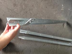 China Low Carbon Steel Metal Fence Accessories / Metal Ground Spikes For Fence wholesale