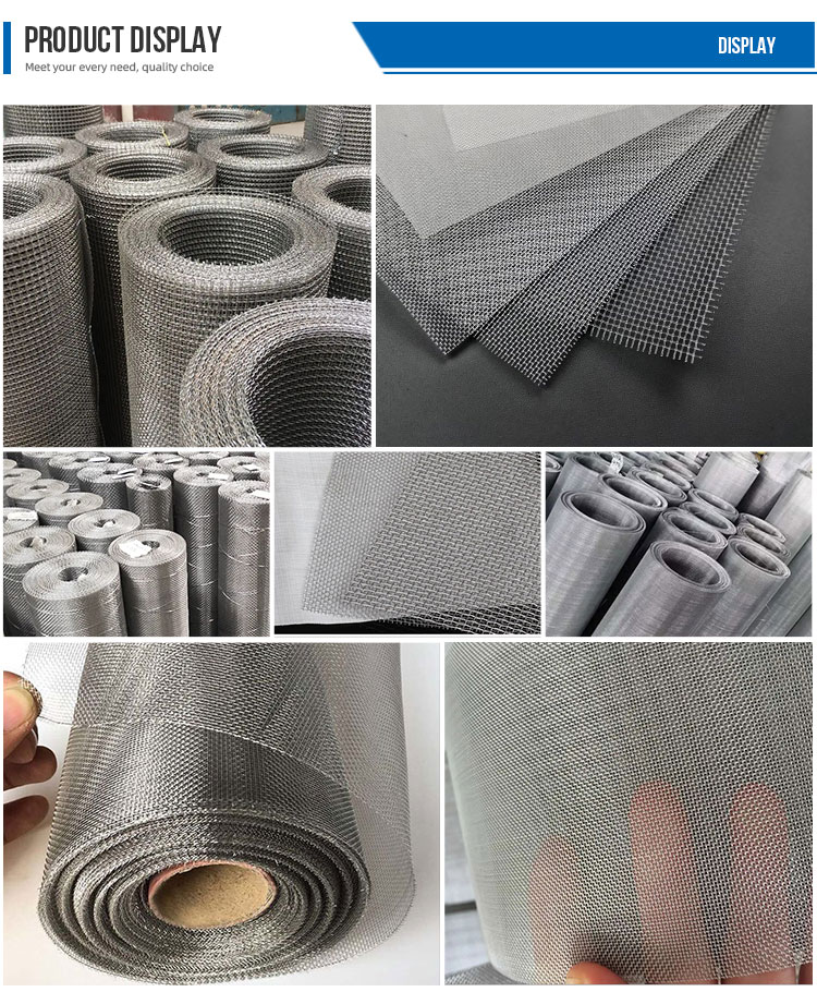 Stainless Steel Wire Mesh for Acid and Alkali Resistance Customizable Hole Size Plain Weave Style Metric Ton/ Tonne Unit