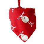 Unique Shape Seasonal Dog Bandanas Washable Cozy Cotton Dog Bibs