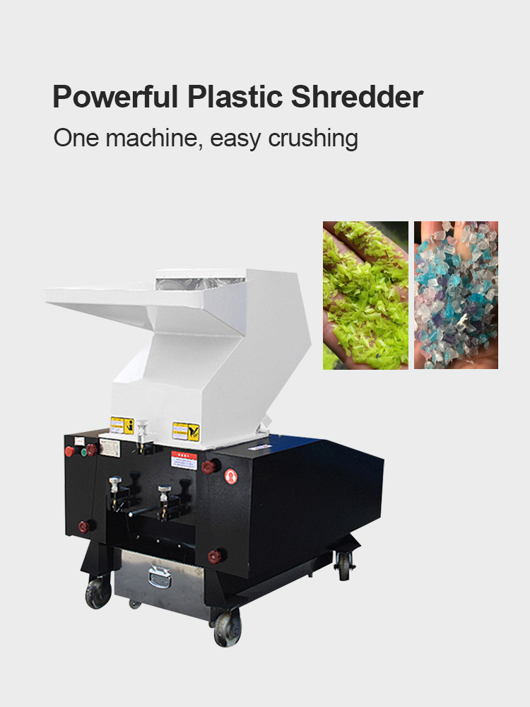 Good 6 Moving Knives Plastic Crusher Machine for Production Capacity 500 800 kg/h
