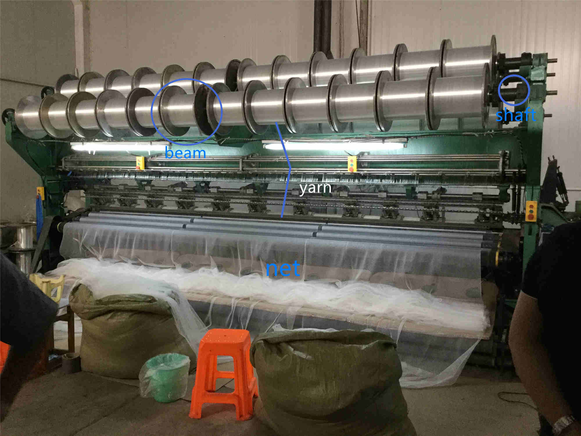 Cricket Badminton Net Making Machine Ocean Floating Netting Cage Machine
