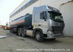 30-45CBM Chemical Tanker Truck 3 Axles For Hydrochloric Acid , Ferric Chloride