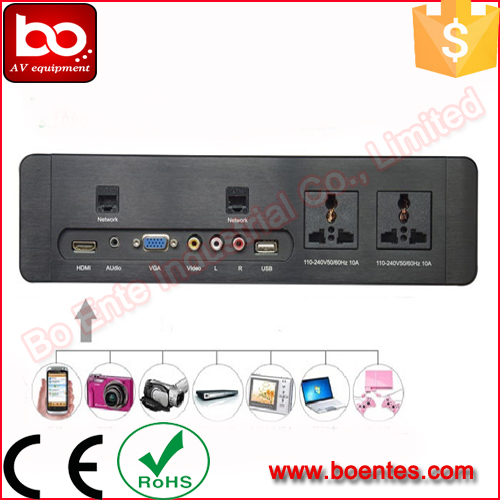Multi-functional Wall Mount Media Hub Socket for Hotel TV AV Solutions