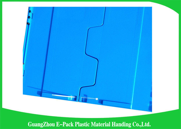 Recyclable Industrial Collapsible Plastic Box , Plastic Folding Crate For Logistics