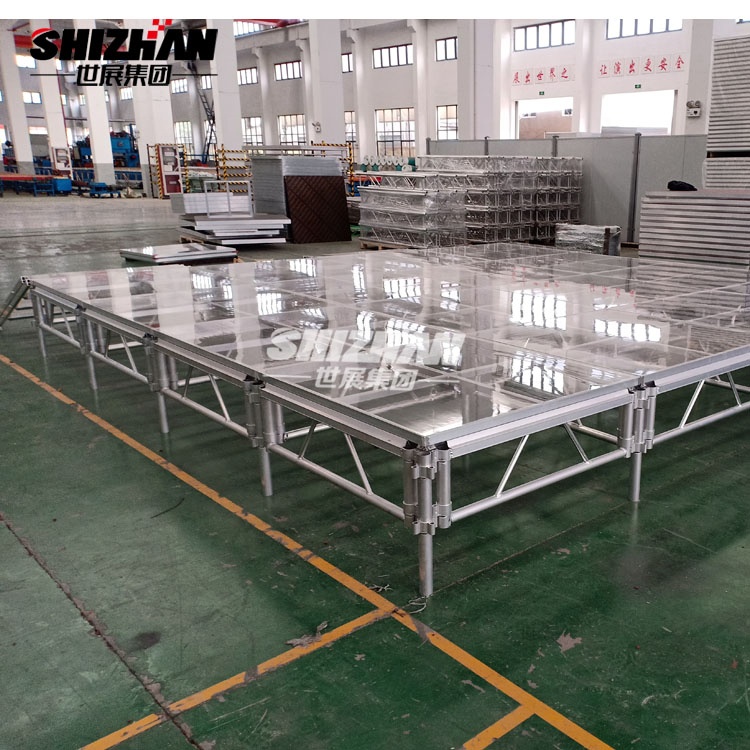Aluminum Adjustable Portable 4x4 Acrylic Outdoor Music Stage