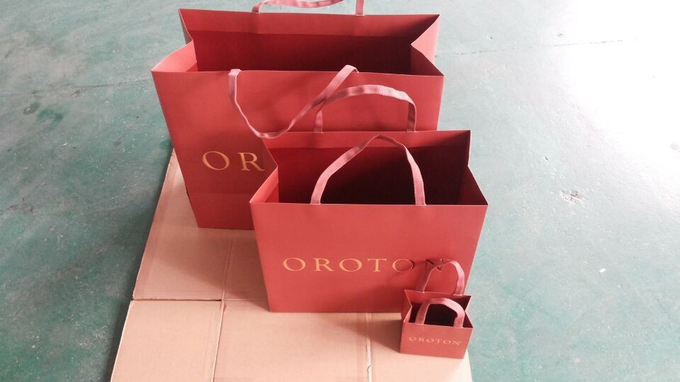 Wholesale shopping bag with cotton handle, customer sizes and designs are accepted