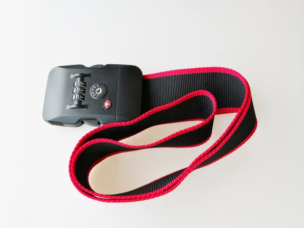 3 Dials TSA Luggage Strap Lock Logo Printed Plastic Material For Travel Bag