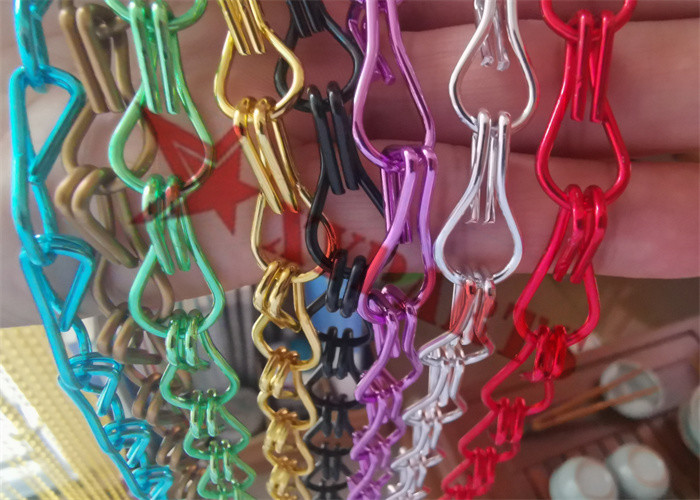 Gold Copper Color Aluminum Chain Curtain For Decorative Room Divider