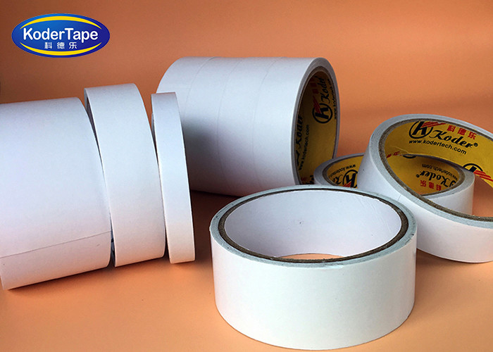 Hotmelt Adhesive Double Sided Tissue Tape 80 Degree High Temperature Resistant