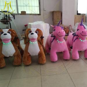China Hansel children battery operated moving walking plush animal rides wholesale