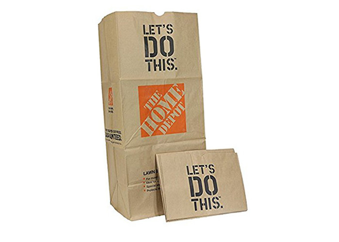 Open Mouth 300x400x900mm Paper Lawn And Refuse Multiwall Kraft Lawn Paper Bags